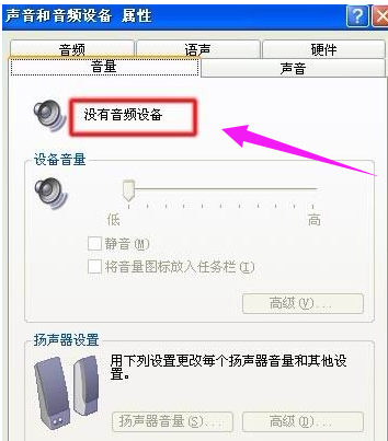 没有音频设备 没有音频设备