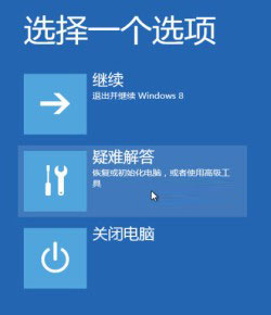 图示:疑难解答—高级选项